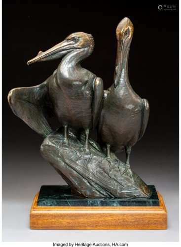 68254: Kent Ullberg (American, b. 1945) Pelicans Bronze