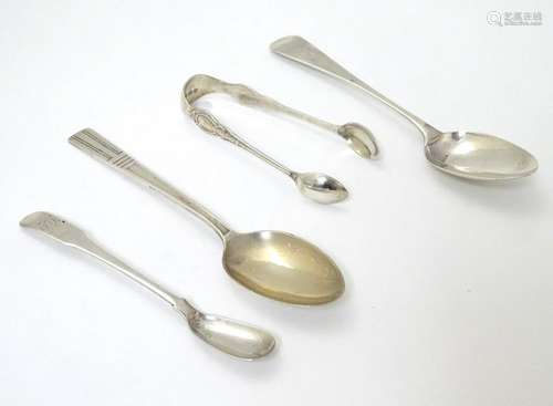 Silver sugar tongs hallmarked Birmingham 1904 together