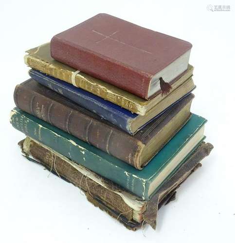 Books: A quantity of bibles and religious literature,