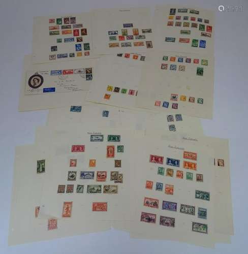 Stamps: Small collection of New Zealand stamps. Few