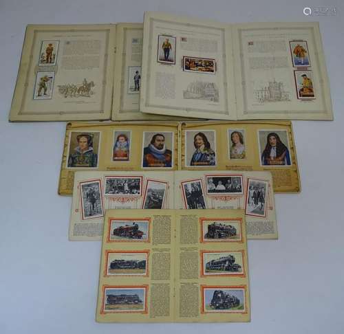 Small collection of cigarette cards in album to include