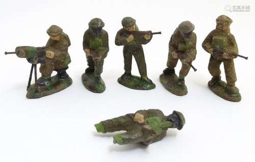 Military Toys: a group of unusual sculpted composite