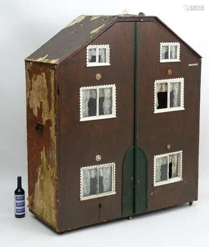 A large proportion Victorian dolls house, 'The Rectory