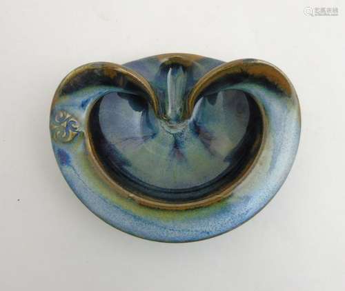 A 21stC Colm De Ris Studio Pottery, Ireland dish ,