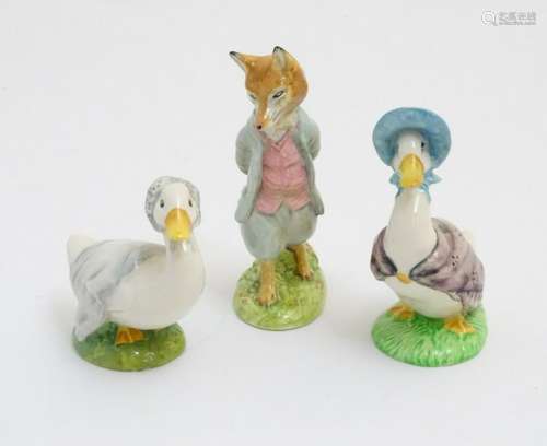 A group of three Beswick Beatrix Potter figures to
