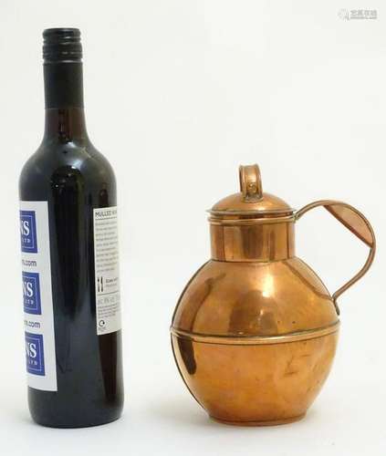 Channel Island Milk pot: a Jersey Cream pot of copper