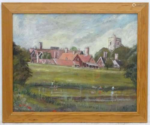 *** Carter 56, Oil on board, The Village of Dinton,