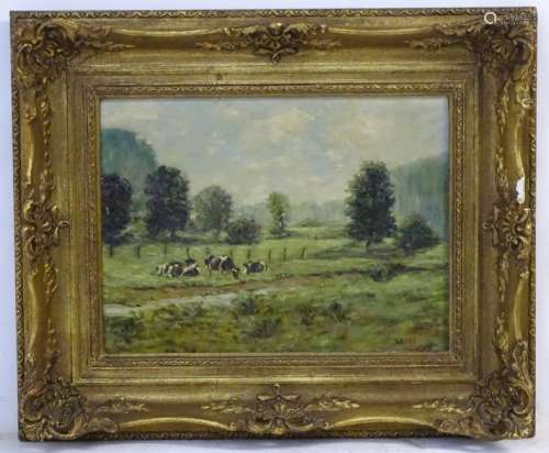 Wolfe, early XX, Oil on canvas, Country landscape with