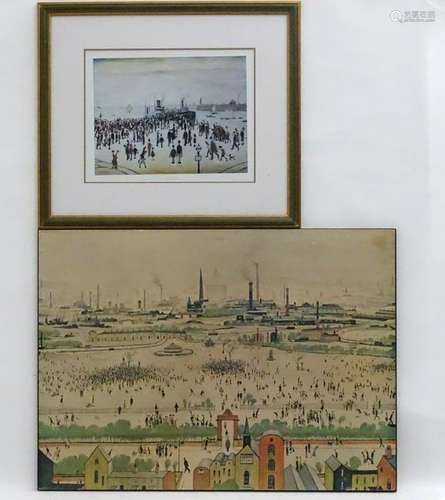 After LS Lowry (1887-1976) Two lithographs; ''Sunday