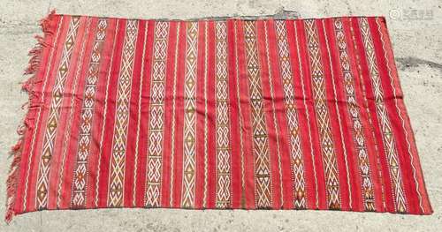 Carpet / Rug : A hand made flat weave wall hanging