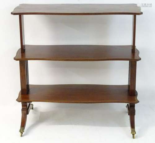 A mid 19thC mahogany metamorphic table / buffet with