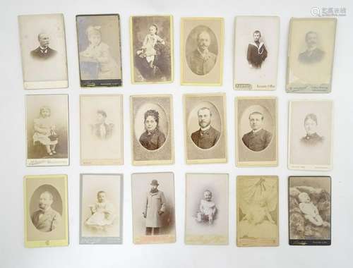 A collection of 19thC French & Belgian 'Carte de