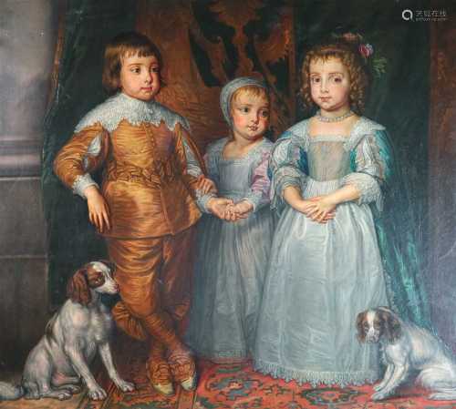 After Sir Anthony Van Dyck (1599-1641), The children of Charles I
