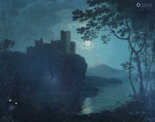 19th Century, Moonlit scene