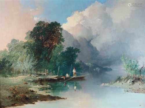 Edmund John Niemann (1813-1876), River scene