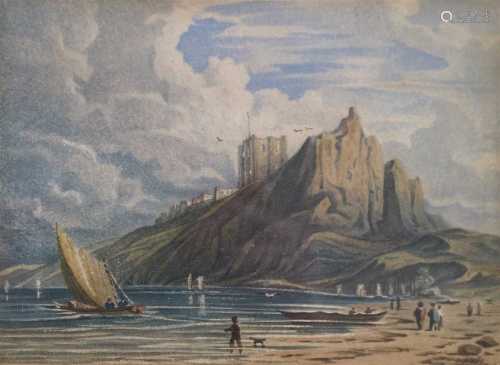John Varley (1778-1842) OWS, Coastal Castle