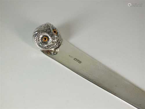 An Edwardian silver novelty letter opener