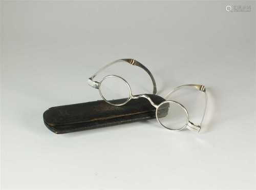 A pair of George III silver framed spectacles