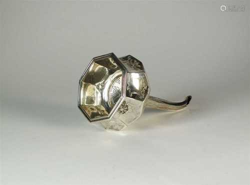 A Victorian silver wine funnel