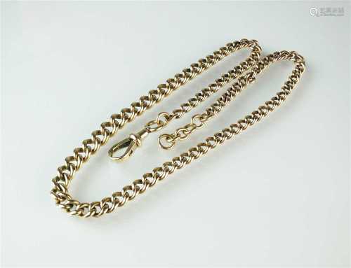 An Albert chain necklace