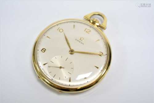 An Omega Pocketwatch in 18ct Gold