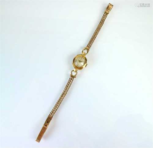 A Ladies 18ct gold Omega wristwatch