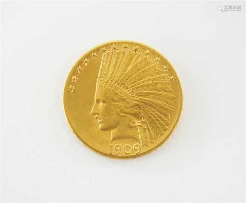 A United States Indian head 10 dollars