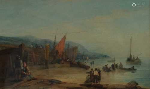 Samuel Owen (1768-1857), Fisherfolk on Beach