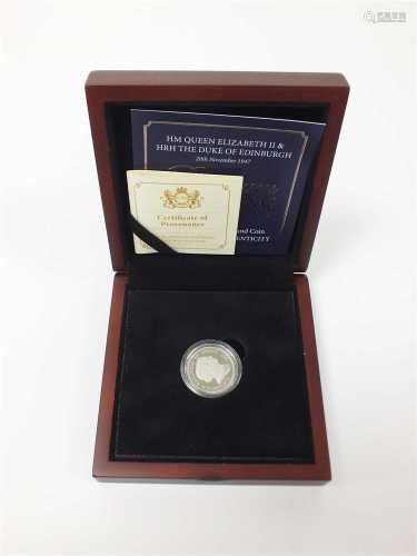 Jersey 2017 Platinum wedding platinum proof one pound coin