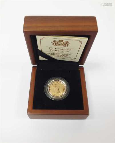 Elizabeth II 2012 Diamond Jubilee proof sovereign