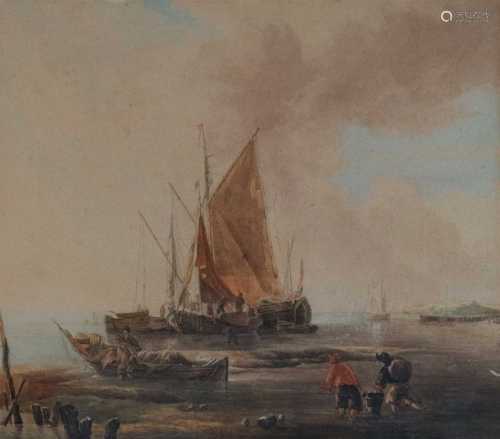 Attributed to Samuel Owen (1768-1857), Fishing Boat at Anchor