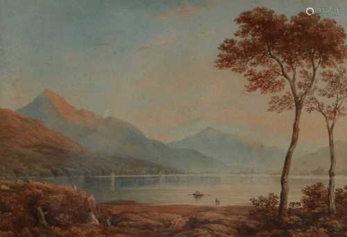 Anthony Vandyke Copley Fielding RWS (1787-1855), A Highland loch