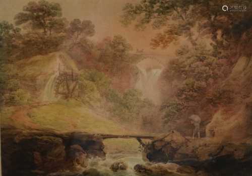 Francis Nicholson (1753-1844), Cayton Cliff Mill, Near Scarborough