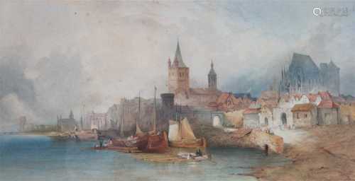 William Callow (1812-1908), 'Le Pont Neuf, Paris'