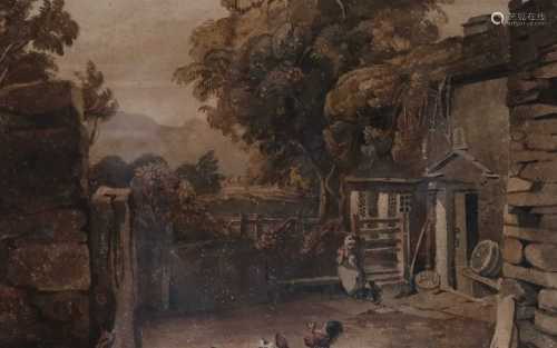 Joshua Cristall (1769-1847), Cottage at the Nook, near Ambleside