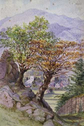 Collection of 19th century watercolours and sketches of the Lake District