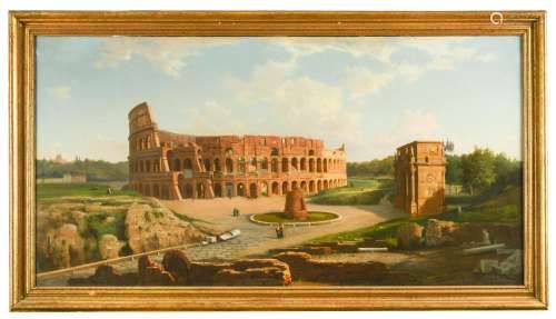 Henryk Cieszkowski (Polish, 1835-1895) The Colosseum, Rome signed, inscribed and dated 
