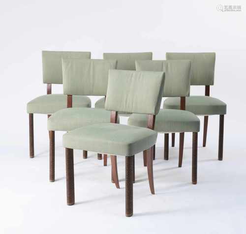 Osvaldo Borsani, Six chairs, c. 1937Six chairs, c. 1937H. 83 x 50 x 52 cm. Made by ABV Atelier