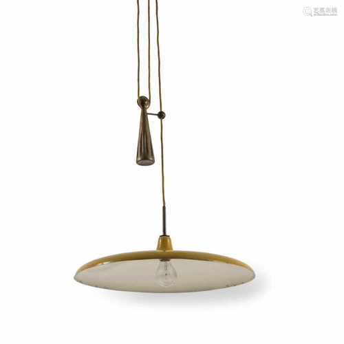 Angelo Lelli, '12126' pendant light, c. 1947'12126' pendant light, c. 1947Height-adjustable. D. 52