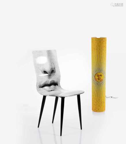 Piero Fornasetti, 'Viso' side chair, 1980s 'Viso' side chair, 1980s H. 94 x 41.5 x 52 cm. Made by