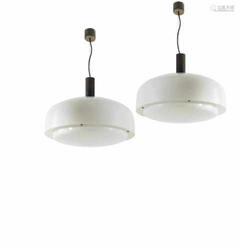 E. G. Tedeschi, Two 'KD 62' ceiling lights, 1962Two 'KD 62' ceiling lights, 1962H. 48 cm, D. 60