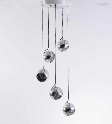 Harvey Guzzini spA., Milan, Pendant light, 1960sPendant light, 1960sH. 119 cm, D. 34.5 cm. Sheet