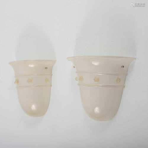 Barovier&Toso, Murano, Two wall lights, 1970/80sTwo wall lights, 1970/80sH. 29.3 x 35 x 17 cm.