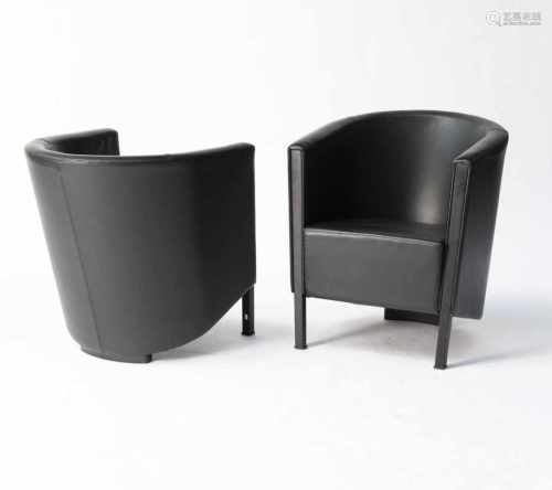 A. Citterio, Pair of 'Novecento' chairs, 1988Pair of 'Novecento' chairs, 1988H. 69.5 x 62.5 x 66 cm.