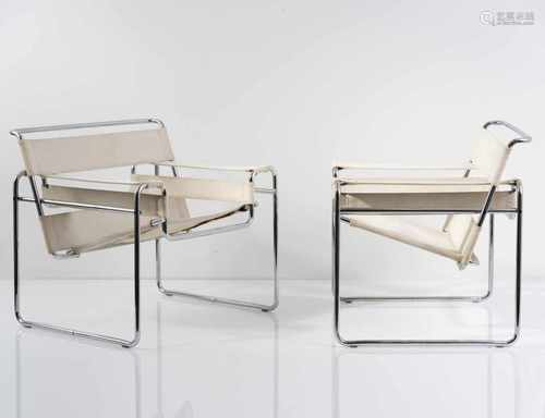 Marcel Breuer, Two 'Wassily' armchairs, 1925Two 'Wassily' armchairs, 1925H. 73.5 x 79.5 x 70 cm.