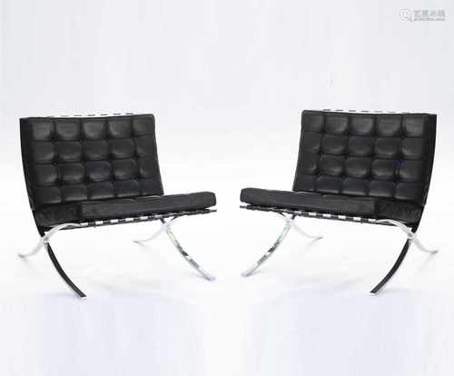 Mies van der Rohe, Two 'Barcelona' chairs, 1929Two 'Barcelona' chairs, 1929Ludwig Mies van der