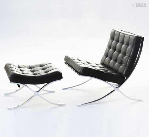 Mies van der Rohe, 'Barcelona' chair and stool'Barcelona' chair and stoolLudwig Mies van der