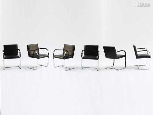 Mies van der Rohe, Six 'Brno' armchairs, 1929/30Six 'Brno' armchairs, 1929/30Ludwig Mies van der