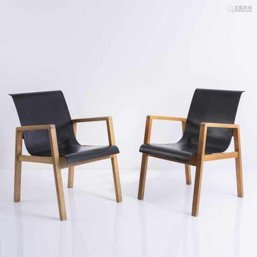 Alvar Aalto, Two '51/403' stacking chairs, 1932Two '51/403' stacking chairs, 1932H. 76.5 x 54.5 x 67