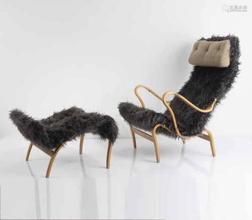 B. Mathsson, 'Pernilla' chair w. footrest, c1934'Pernilla' chair w. footrest, c1934Bruno